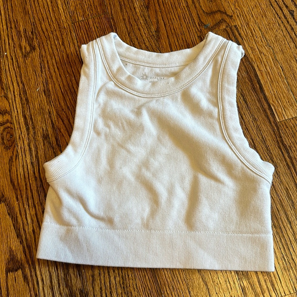 Cute, white tank top from Offline by AERIE, size XS/TP.